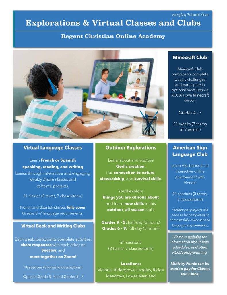 Explorations and Virtual Classes 2023
